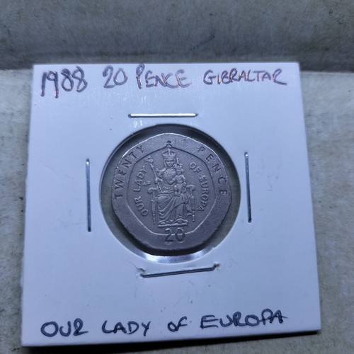 1988 gibraltar 20p twenty - gibraltar,