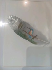 Kingfisher Oil On Feather