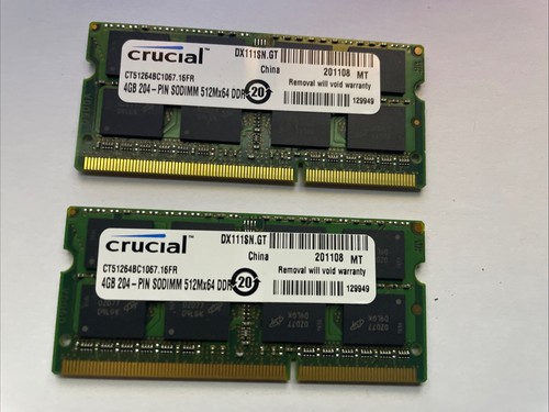 Crucial 8gbpc3 8500s - crucial, 8gb(2x4gb)pc3-8500s