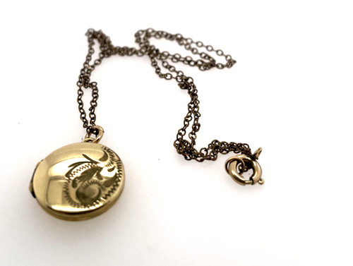 Vintage 9ct rolled gold - rolled, locket
