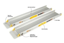 8ft Adjustable Telescopic Wheelchair Channel Ramps (Used - some minor wear)