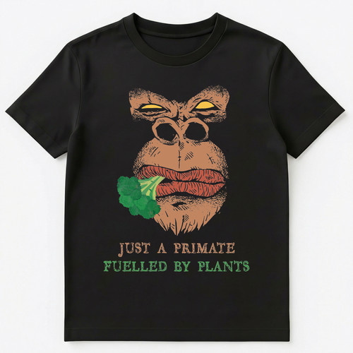 Vegan primate gorilla - vegan,