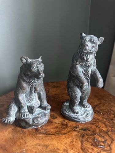 Pair antique style bronze - of,