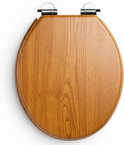 Cambridge oak toilet seat - oak,