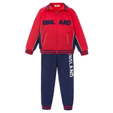 Boys Sports Tracksuit Outfit Kit Top Trousers  England Football Soccer