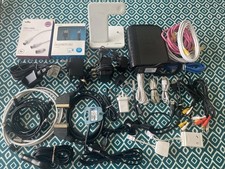 Job Lot of Cables - PC, Aerial, Network, Phone, Power etc Includes Belkin Router