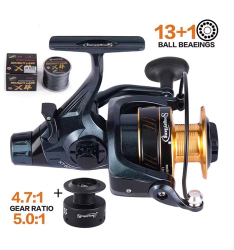 Fishing reel baitfeeder - reel,