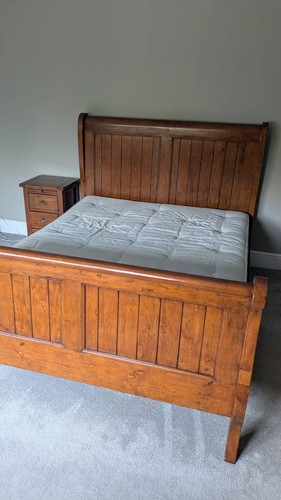 Solid quality wooden king size - wooden, king-size