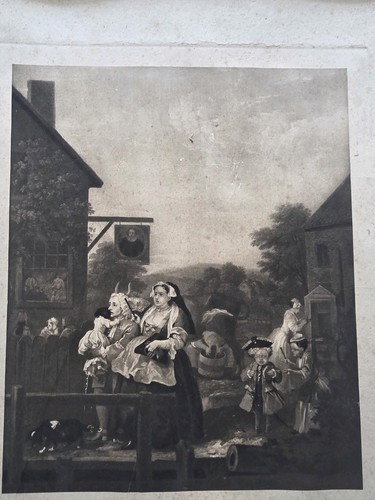 William hogarth evening - hogarth, "evening"
