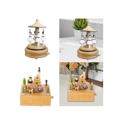 Wooden music box - wooden, desktop