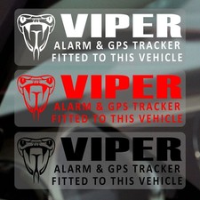 5 x Stickers Viper Alarm and GPS Security Signs Window Security Warning Decals