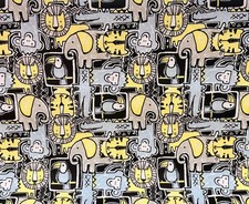 Cute Jungle Animal 100% Cotton