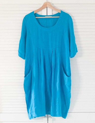 Woolovers linen dress size - size, 10