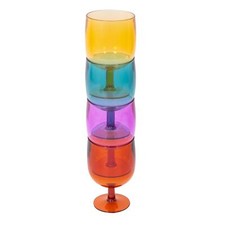 Set of 4 Stackable Wine