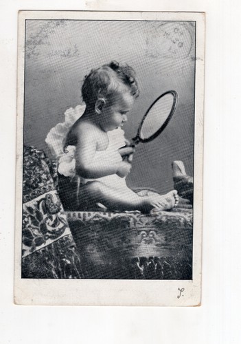 Kevii baby with mirror - with,