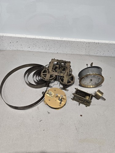 Job lot mantel clock parts - lot,