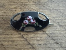 Beautiful Small Signed Charles Horner Silver Enamelled Brooch