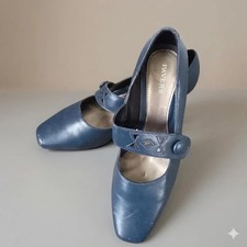 Pavers navy blue leather - navy, mary