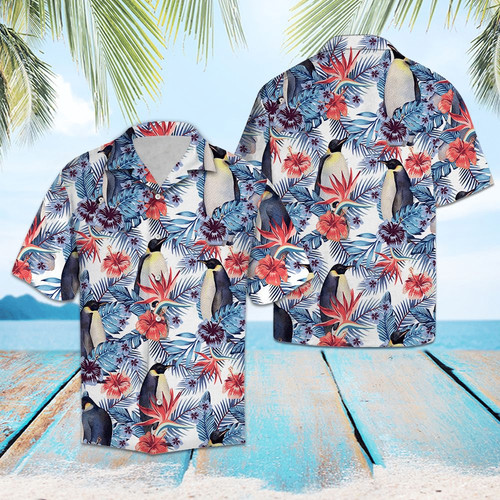 Penguin hawaiian shirt - hawaiian,