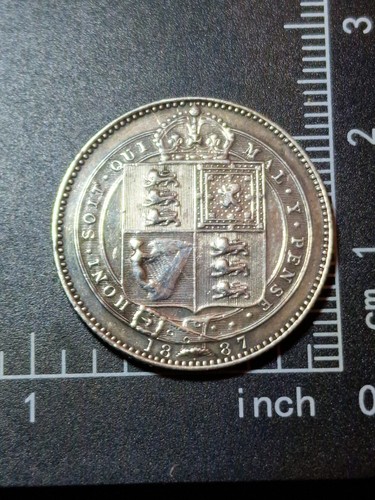 1887 queen victoria shilling - 1887,