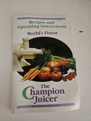 Champion juicer recipe and - juicer,