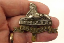 MILITARY BADGE THE LINCOLNSHIRE REGIMENT  4.5CM X 6CM (1425)