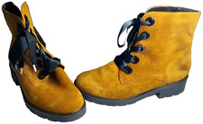 ARA Luftpolster Tan Suede Leather Fur Lined Womens Ankle Boots UK Size 5.5