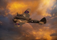 Bristol Blenheim fiery sky