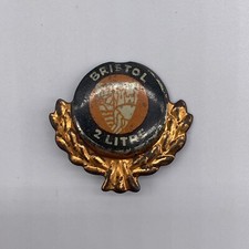 Vintage Bristol 2 Litre Logo Emblem Gold Tone Metal Automotive Lapel Pin