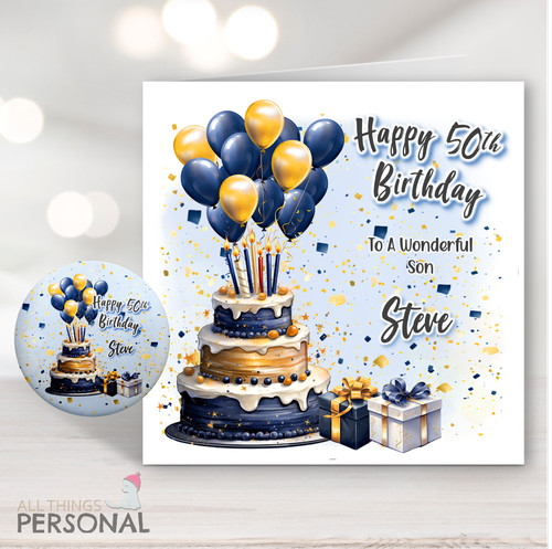 Personalised birthday card - personalised,