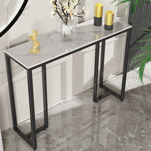 Rectangular marble console - marble,