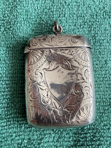 Stirling silver vesta case - stirling,