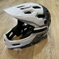 Bell Super 3R MIPS MTB Helmet White/Black Size M with Removable Chin Guard