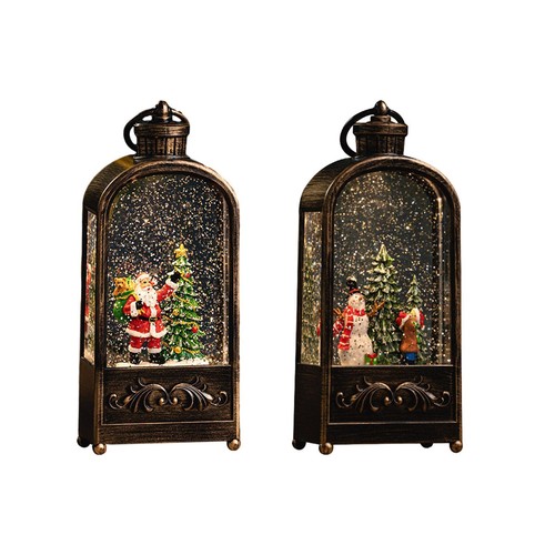 Lighted christmas snow globe - lighted,