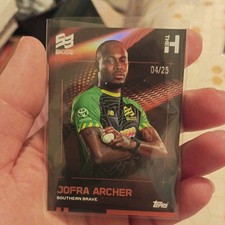 Topps The Hundred On Demand 2025 Jofra Archer Southern brave Orange /25