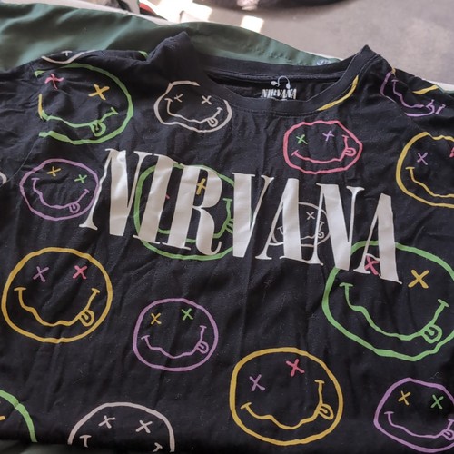 Nirvana black graphic long - graphic,