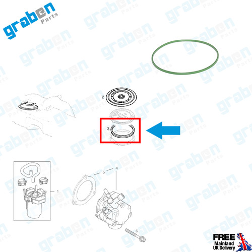 Fuel tank pump gasket seal - fuel,