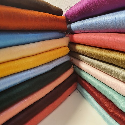 Raw silk faux dupion - silk,