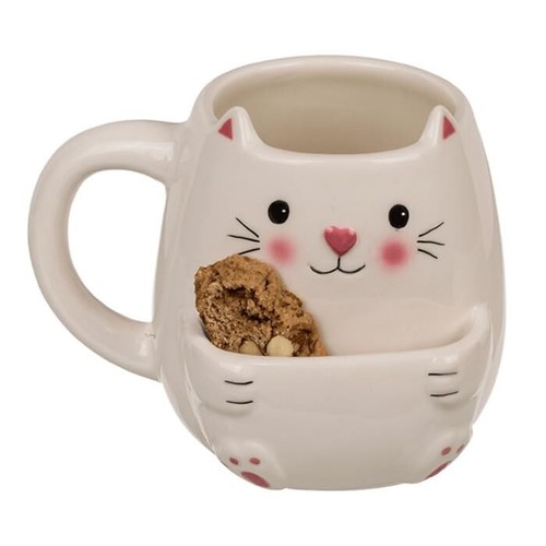 Dolomite cat mug with - dolomite, cookie