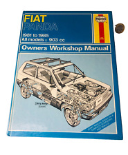 Book Car Fiat Panda 1981 - 1985 Haynes Manual Mechanic Vintage ra