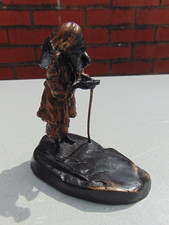 ORIENTALIST BERGMAN ARAB WATER CARRIER FIGURE COLD PAINTED BRONZE GESCHUTZT