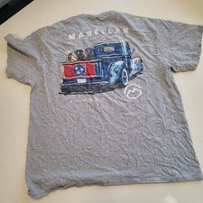 Vintage Magellan Outdoors Men’s XL Graphic Grey T Shirt Tennessee Truck w/Dogs