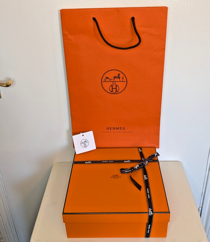 Hermes empty box ribbon gift - hermes,