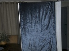 velvet door curtain dark seaspray blue, 64 ins wide x 90 ins long