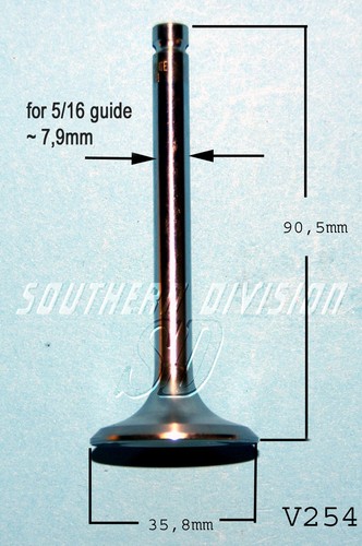 V254 exhaust valve exhaust