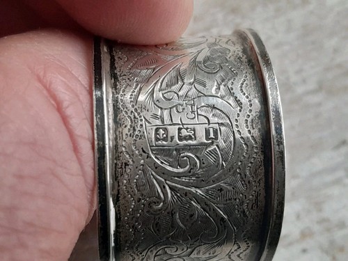 Vintage solid silver - silver, napkin