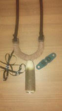 Wooden Handled Leather Wrap