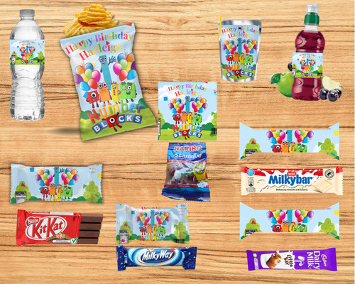 Blocks personalised party - blocks,