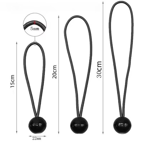 10pcs heavy duty elastic black - 10pcs,