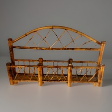 Vintage Scorched Bamboo Rattan